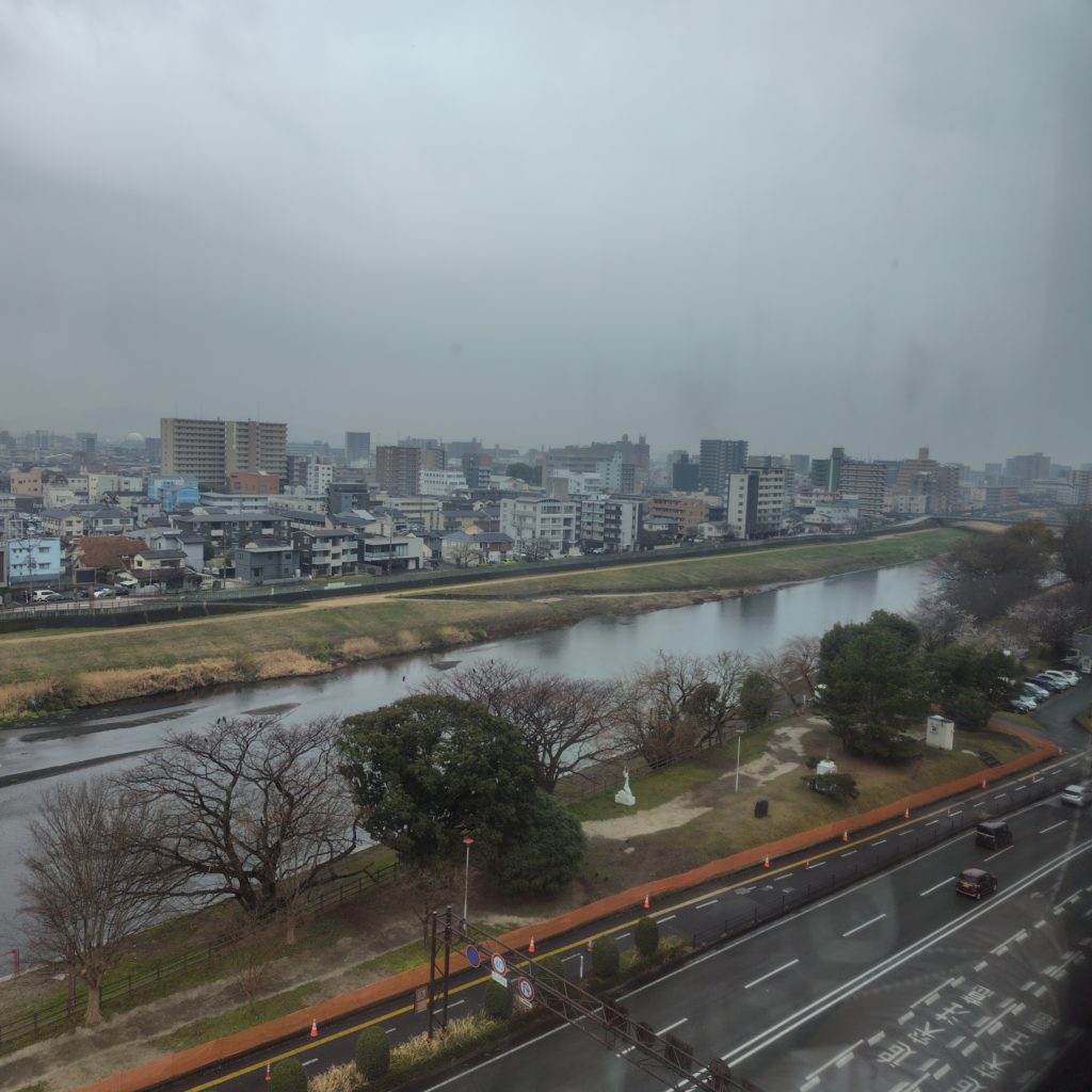 ホテルマイステイズ熊本リバーサイドの10階からの眺め